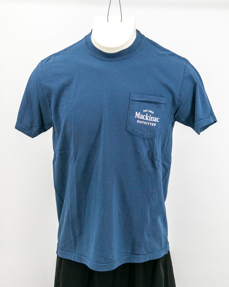 Mackinac Sailboat Patent Pocket Tee