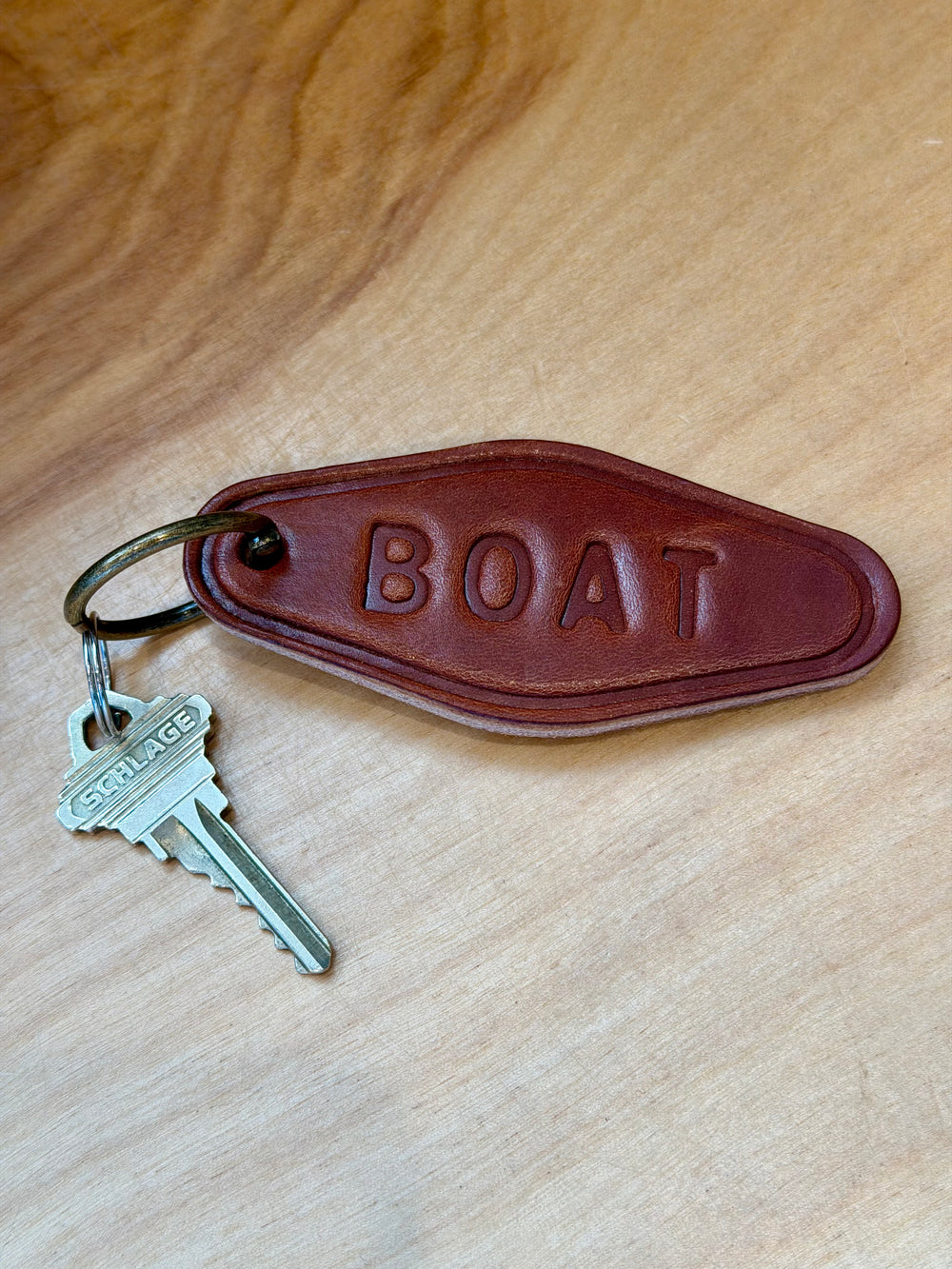 Motel Leather Keychain