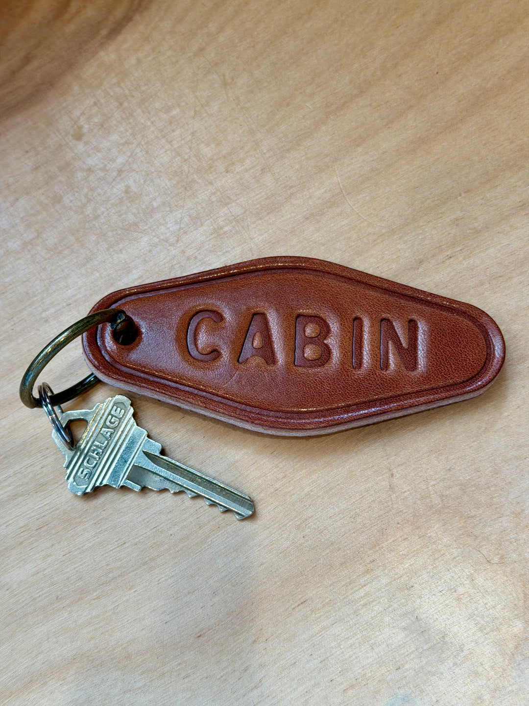Motel Leather Keychain