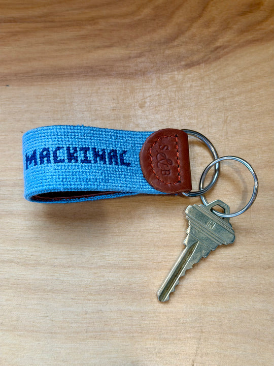 Mackinac Lighthouse Embroidered Keychain