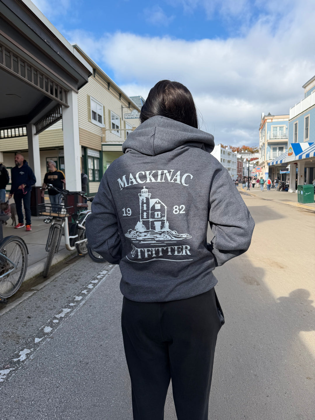 Mackinac Postage Stamp Full-Zip Sweatshirt
