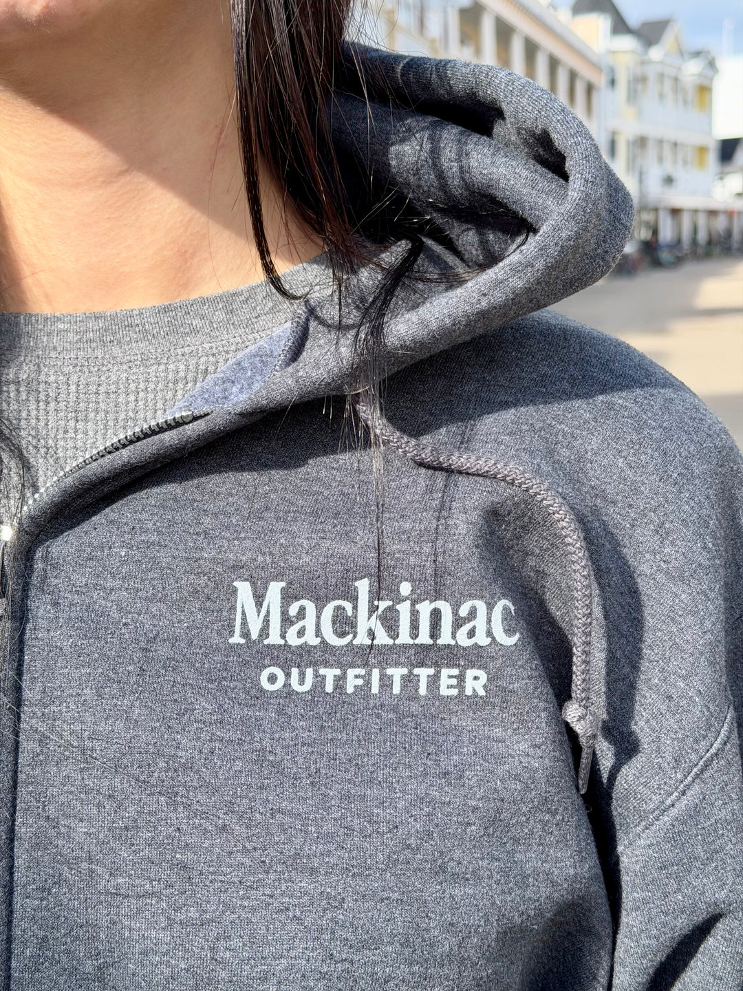 Mackinac Postage Stamp Full-Zip Sweatshirt