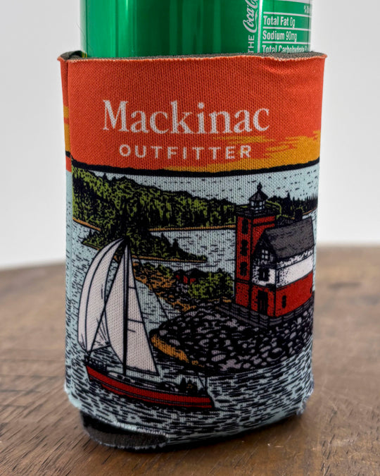 Round Island Summer Scene Koozie