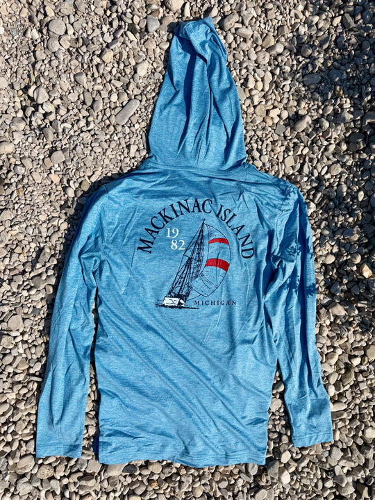 Mackinac Sailboat Sun Hoodie