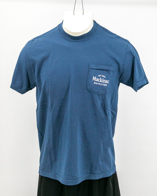 Mackinac Sailboat Patent Pocket Tee