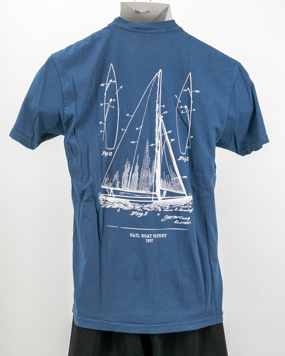 Mackinac Sailboat Patent Pocket Tee