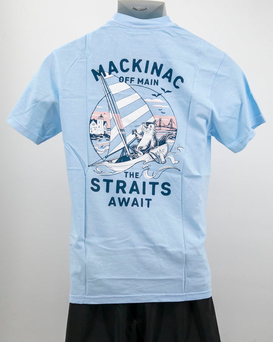 Mackinac Straits Await T-Shirt