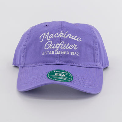 Relaxed Twill Dad Cap / Lavender / Script Mackinac Outfitter