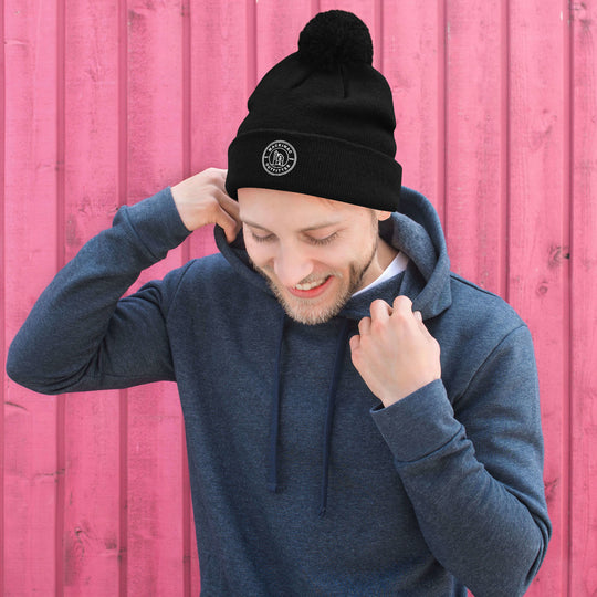 MO Circle Logo Pom Beanie