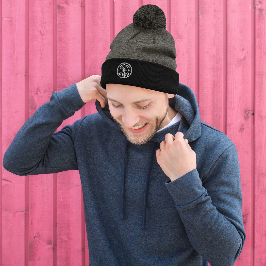 MO Circle Logo Pom Beanie