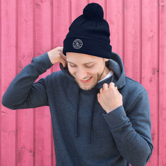 MO Circle Logo Pom Beanie