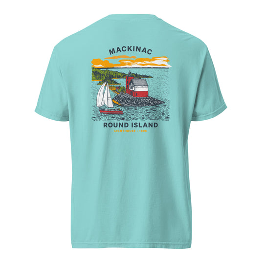 Round Island Summer Scene T-Shirt