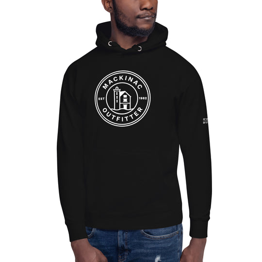 Mackinac Outfitter Circle Logo Hoodie