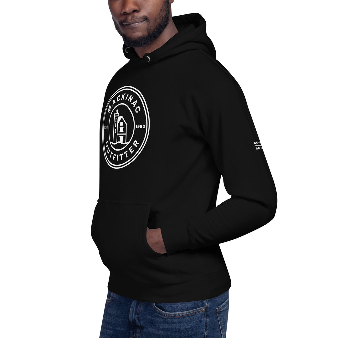 Mackinac Outfitter Circle Logo Hoodie