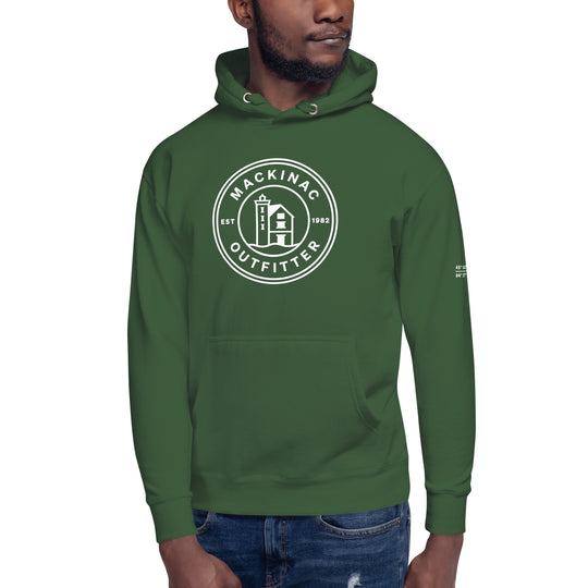 Mackinac Outfitter Circle Logo Hoodie