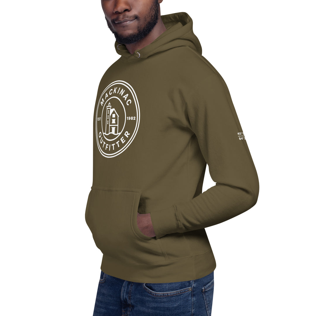 Mackinac Outfitter Circle Logo Hoodie