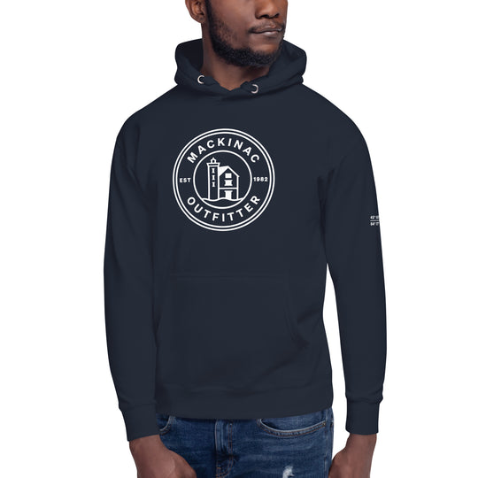 Mackinac Outfitter Circle Logo Hoodie