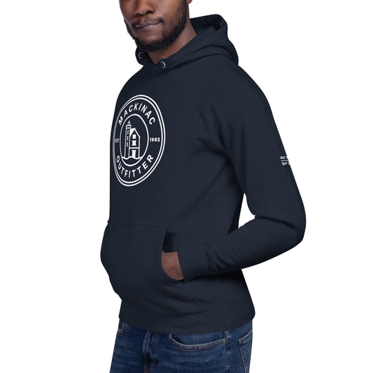 Mackinac Outfitter Circle Logo Hoodie