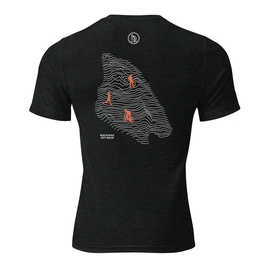 Bike Hike Run Topographic T-Shirt